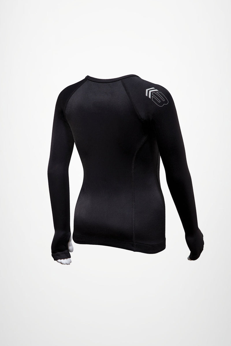 BASE Youth Long Sleeve Compression Tee - Black