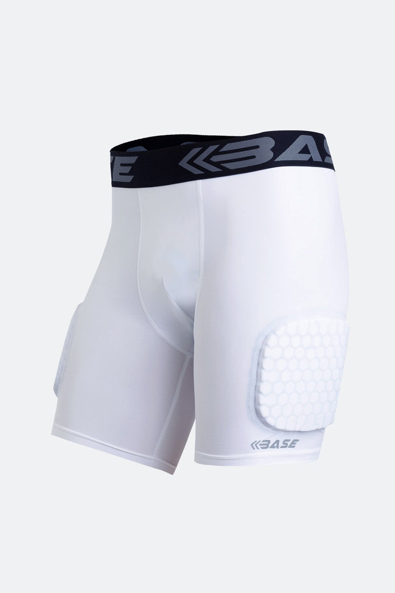 Men's Padded Compression Short - White