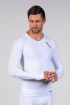 BASE Men's Long Sleeve Compression Tee - White