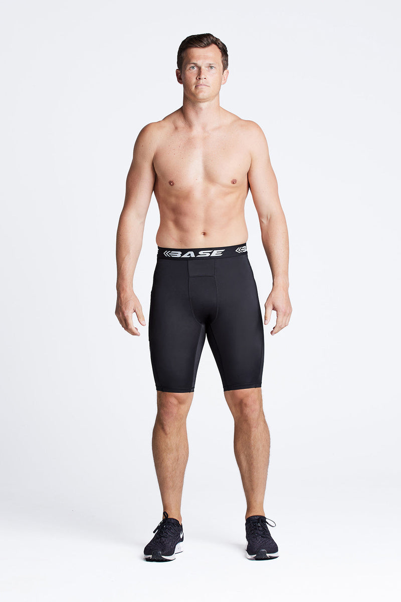 BASE Men's Motion Compression Shorts - Black