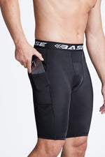 BASE Men's Motion Compression Shorts - Black