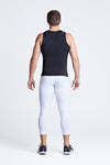 BASE Men's 3/4 Court Compression Tights - White