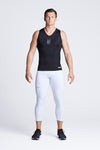 BASE Men's 3/4 Court Compression Tights - White