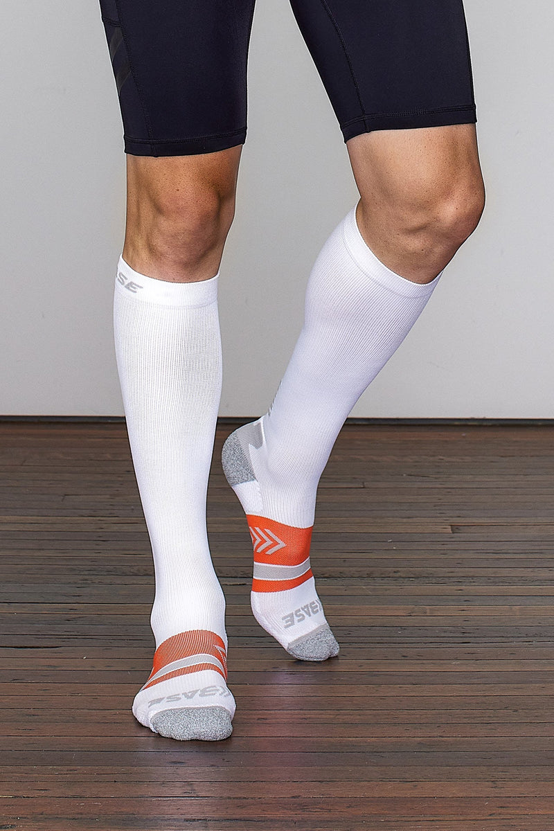 BASE Unisex Compression Socks - White