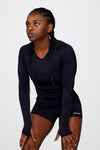 BASE Women's Long Sleeve Compression Tee - Black