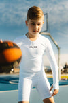 BASE Youth Compression Shorts - White