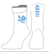National Champs Pro Tech Socks 'NC Logo' - White/White/Blue