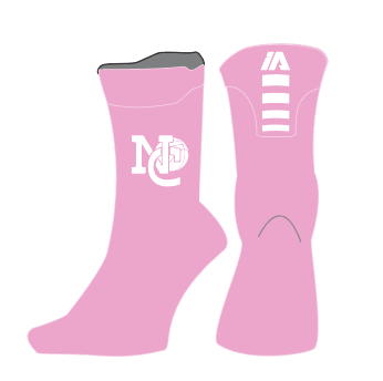 Pro Tech Socks 'NC Logo' - Pink/Pink/White