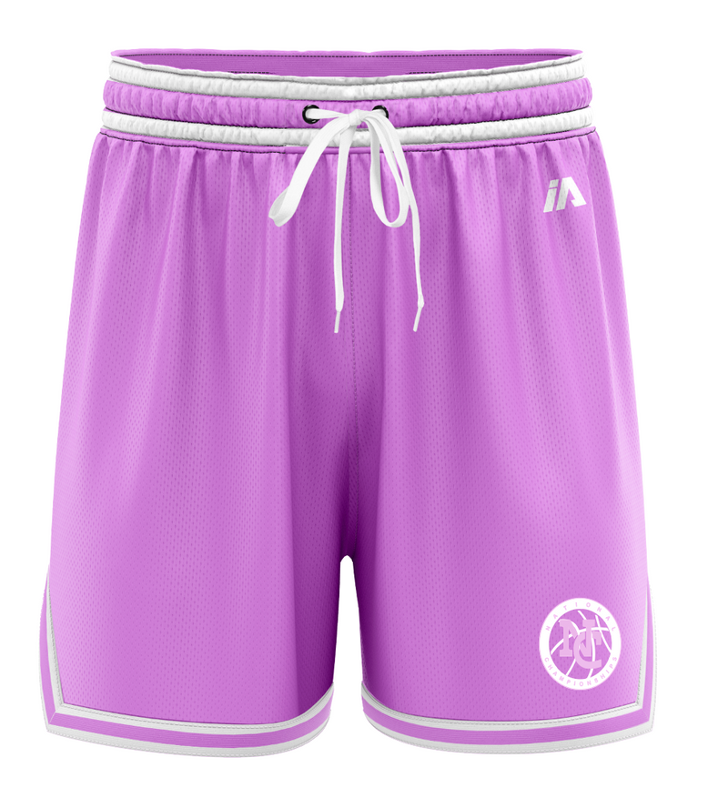 National Champs 'NC Ring Logo' Casual Shorts - Pastel Pink