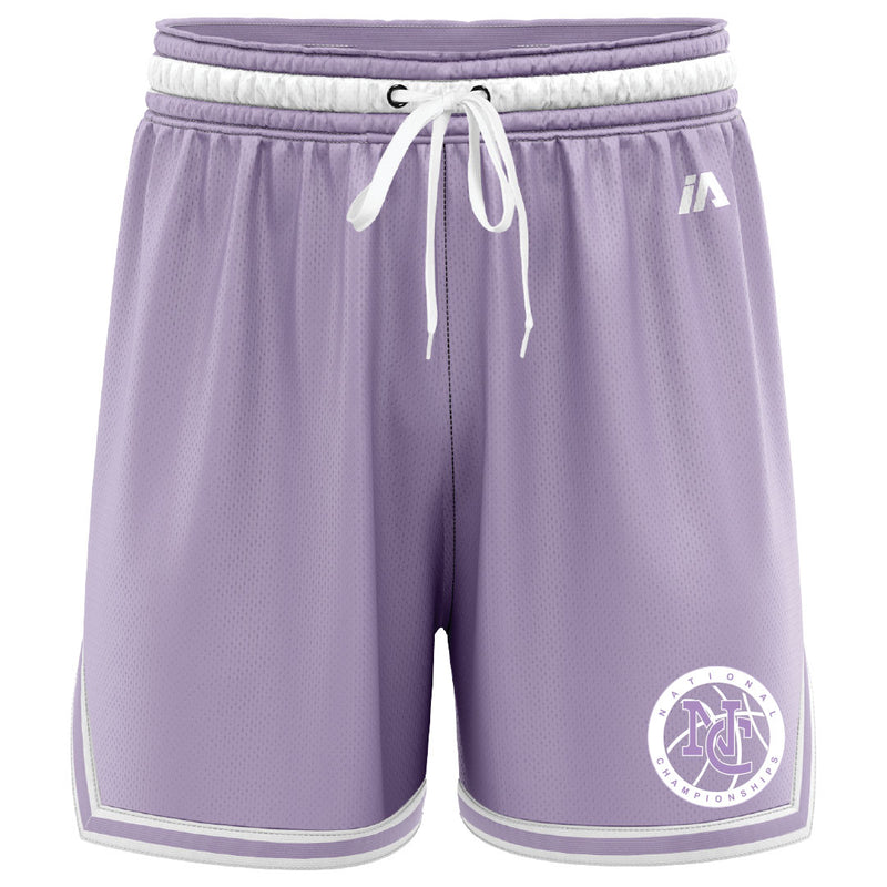 National Champs 'NC Ring 2024' Casual Shorts - Lavender/White