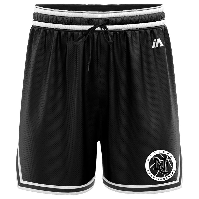 National Champs 'NC Ring Logo' Casual Shorts - Black/White