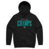 National Champs Cyan Logo Cotton Hoodie