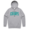 National Champs Cyan Logo Cotton Hoodie