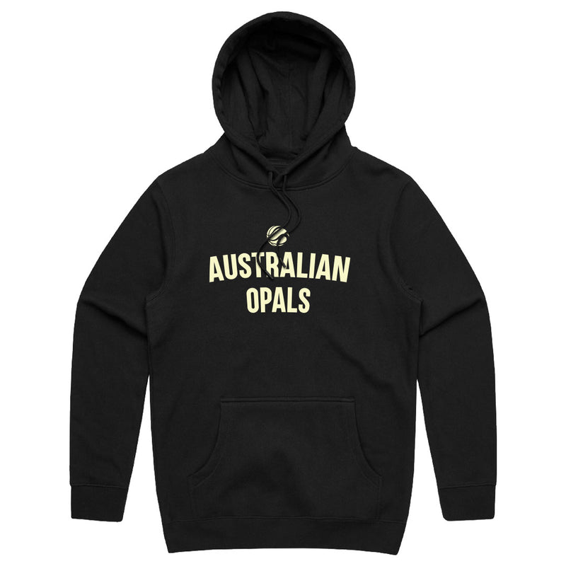 Aus Opals Logo Cotton Hoodie