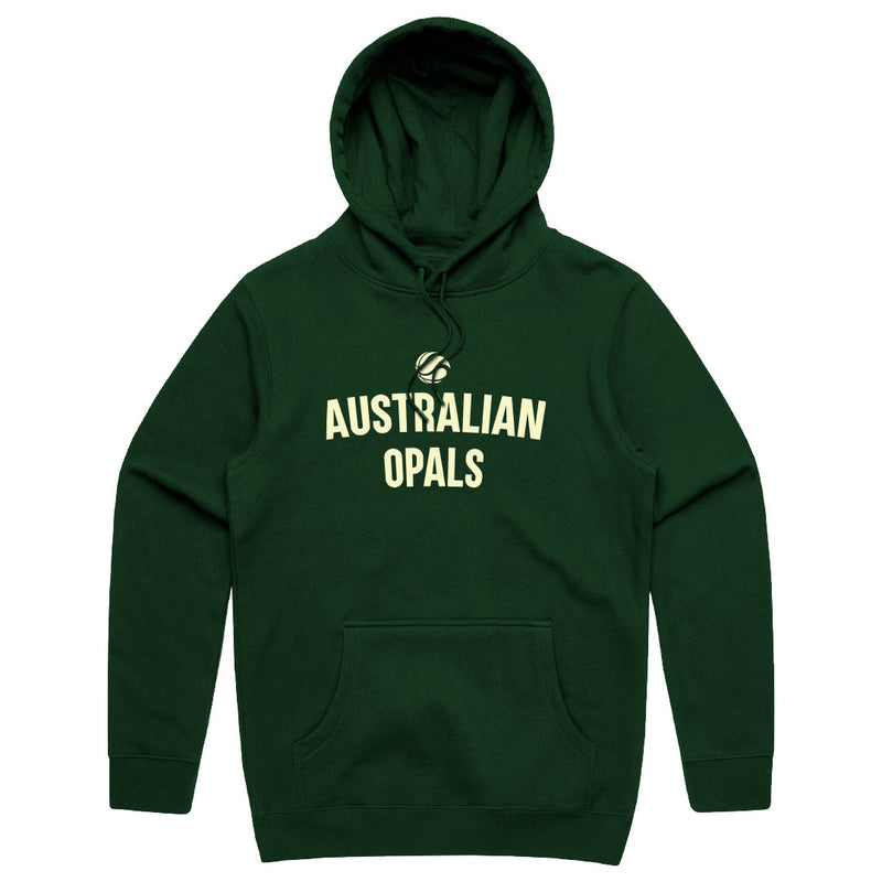 Aus Opals Logo Cotton Hoodie