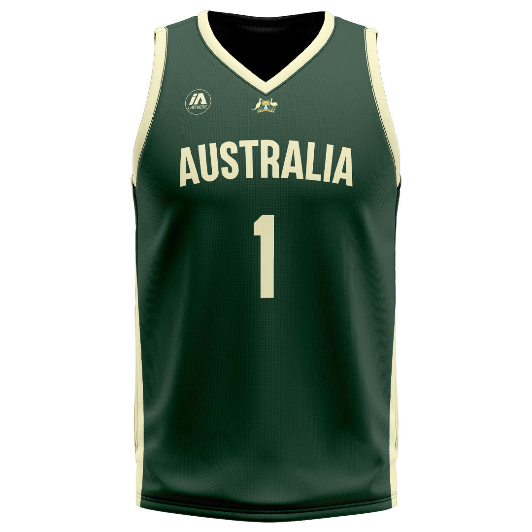 Boomers Authentic Game Jersey Home Dyson Daniels Aussie Basketball