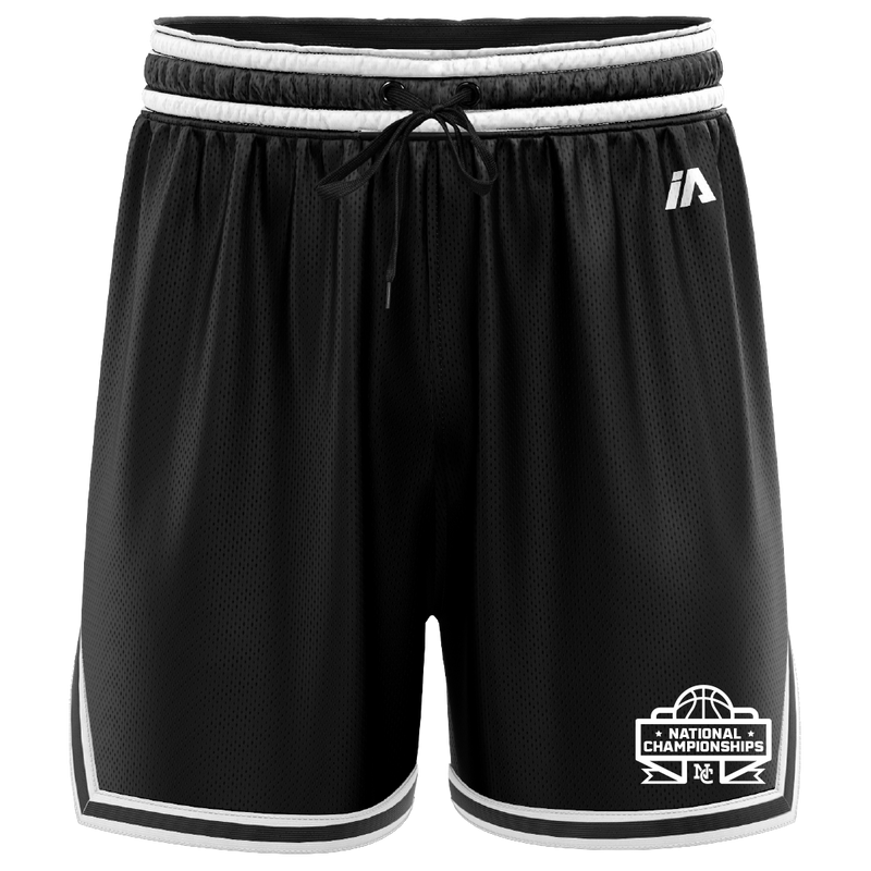 National Champs 'Staple' Casual Shorts - Black/White