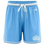 National Champs 'Staple' Casual Shorts - Carolina/White