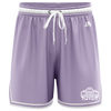 National Champs 'Staple' Casual Shorts - Lavender/White