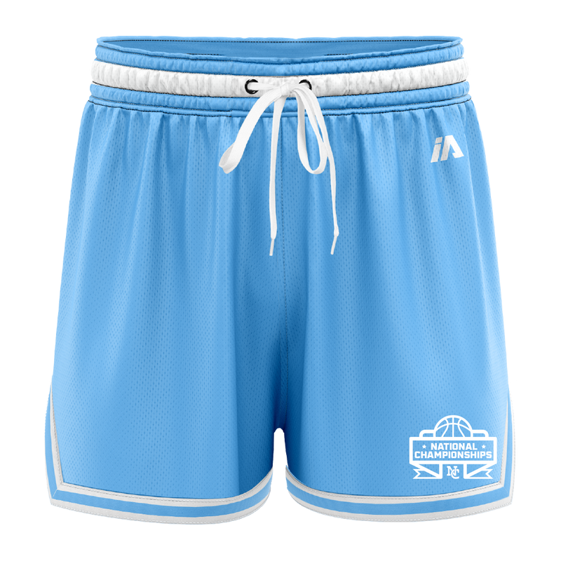 National Champs 'Staple' Casual Shorts - Carolina/White