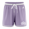 National Champs 'Staple' Casual Shorts - Lavender/White