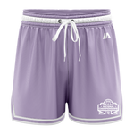 National Champs 'Staple' Casual Shorts - Lavender/White