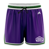 National Champs 'Staple' Casual Shorts - Purple/Green/White