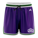 National Champs 'Staple' Casual Shorts - Purple/Green/White