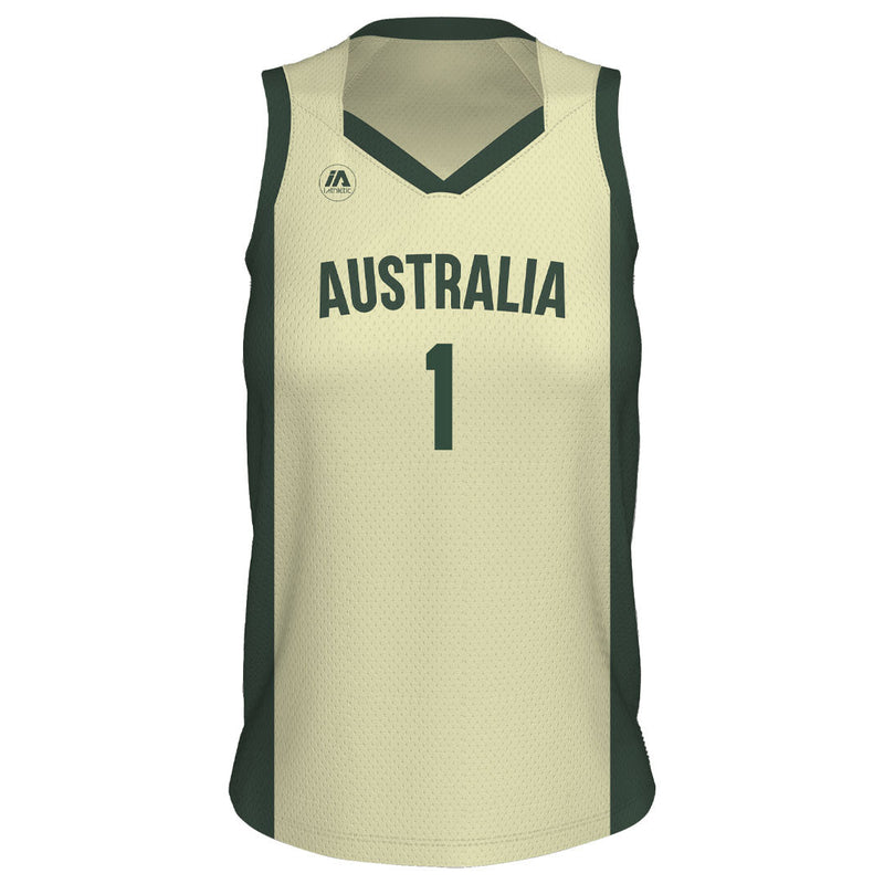 Australian Boomers Replica 2023 Gold Women's Cut Jersey - Any Player