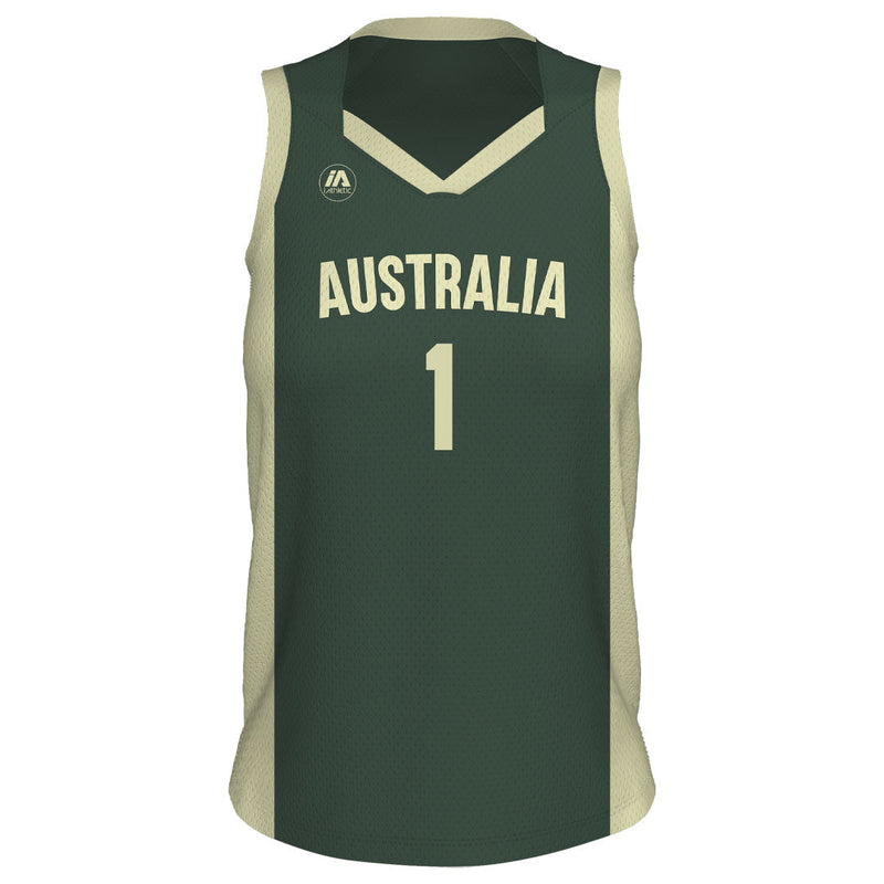 Australian Boomers Replica 2023 Green Women's Cut Jersey - Any Player